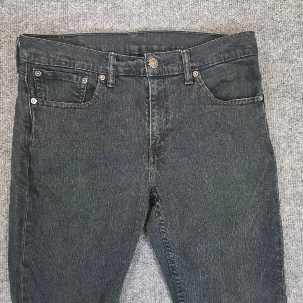 Levis 511 Slim Fit Jeans Mens 32x30 Black Denim Straight Leg Casual 511-0168